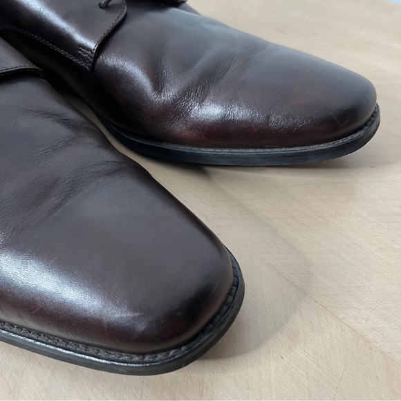 Banana Republic Men's Dark Brown Leather Dress Shoes Size 11.5 Oxfords - Picture 8 of 13